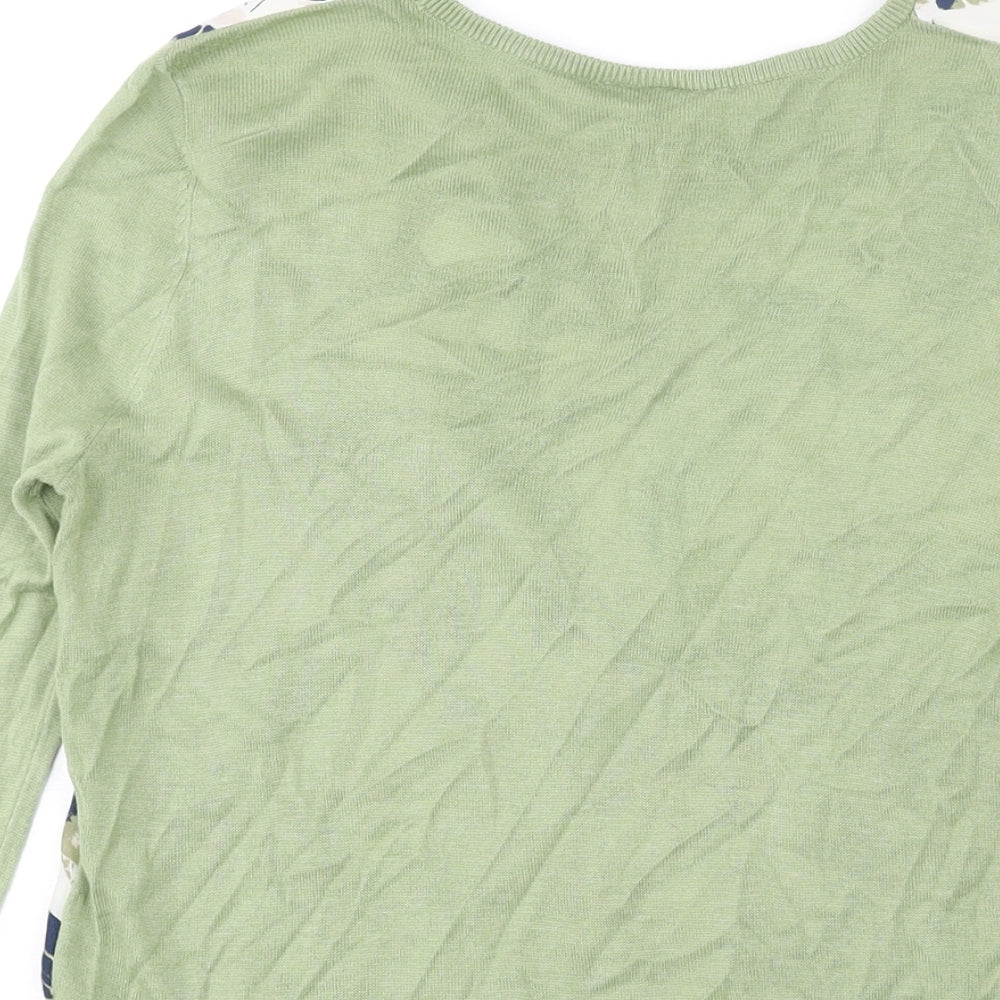 Womens UK Size S Warehouse Green Pullover Jumper