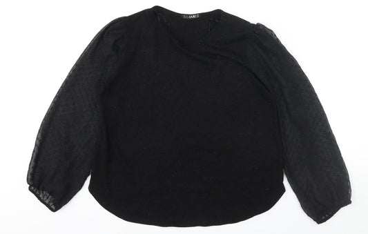 Womens UK Size 18 Quiz Black Pullover Jumper