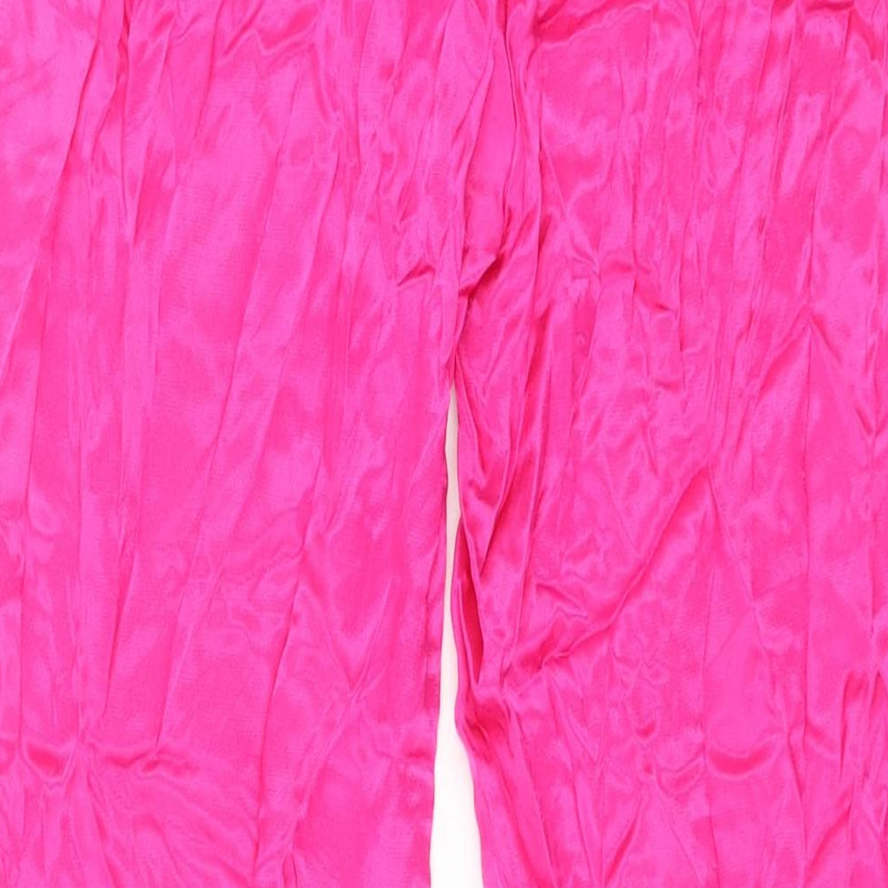 Womens UK Size M Zara Regular Fit Pink Trousers