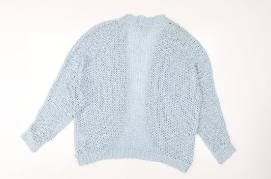 Womens UK Size S Warehouse Blue Cardigan Jumper