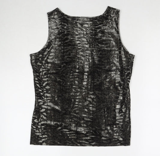 Womens UK Size L OPUS Grey Basic Tank