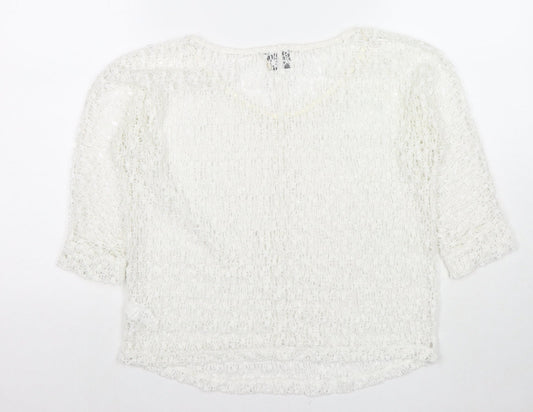 Womens UK Size 6 NEXT White Basic Blouse