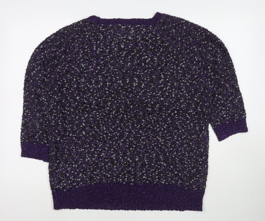 Womens UK Size L Bonmarché Purple Pullover Jumper