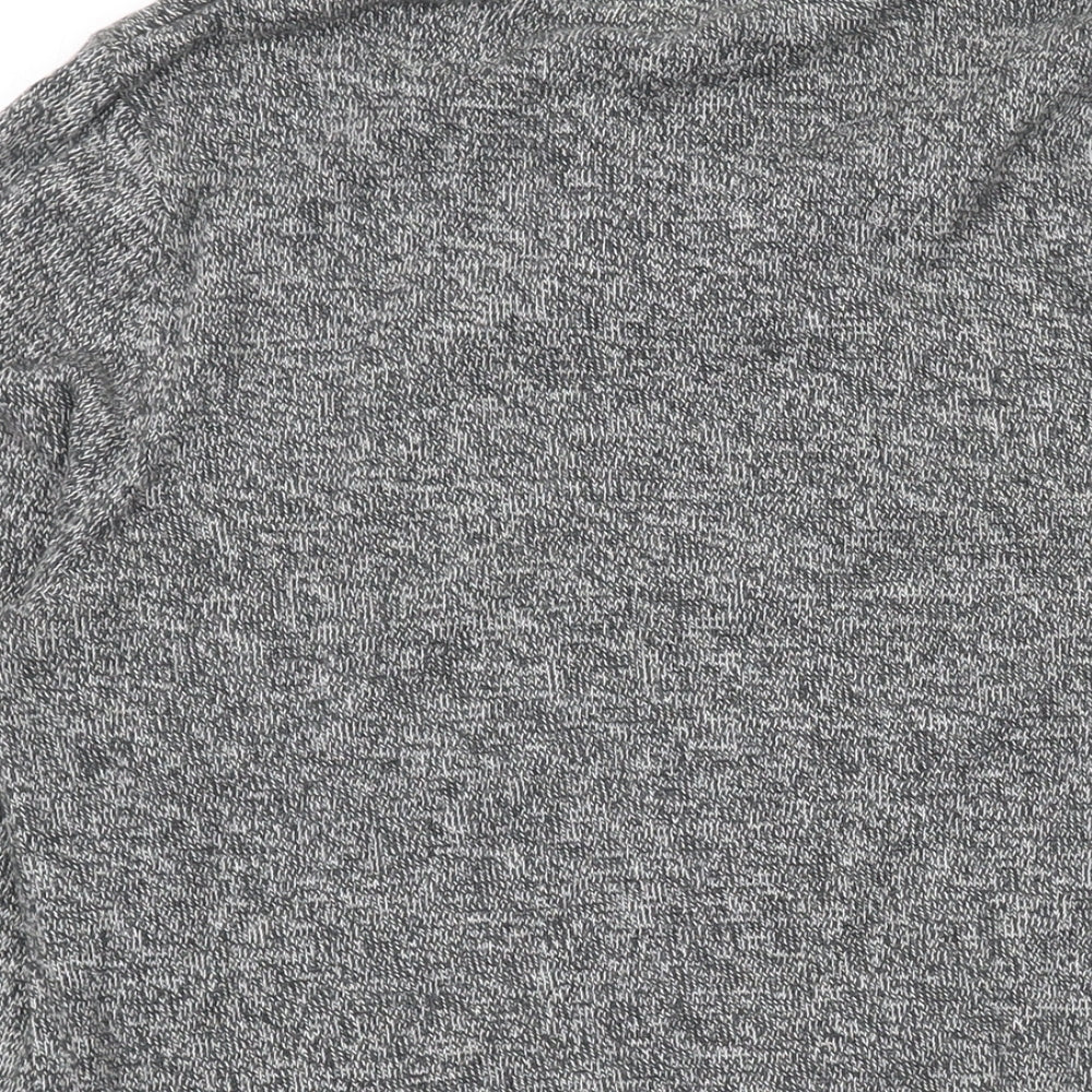 Divided by H&M Mens Grey Round Neck Cotton Pullover Jumper Size XS Long Sleeve