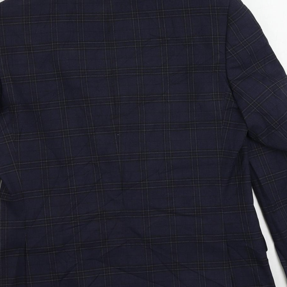 Mens UK Size 38 Marks and Spencer Regular Blue Suit Jacket
