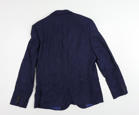 Mens UK Size 42 Marks and Spencer Regular Blue Suit Jacket