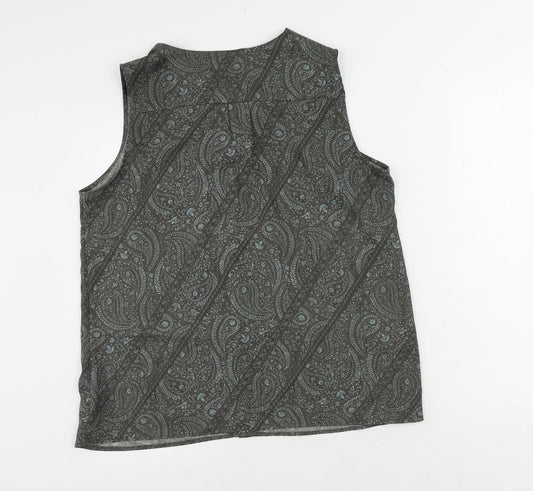 Womens UK Size 16 NEXT Grey Basic Blouse