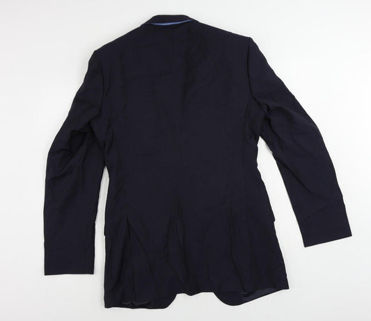 Mens UK Size 38 Marks and Spencer Regular Blue Suit Jacket