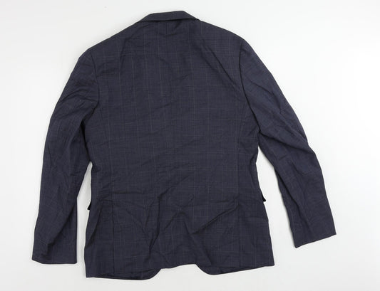 Mens UK Size 42 Marks and Spencer Regular Blue Suit Jacket