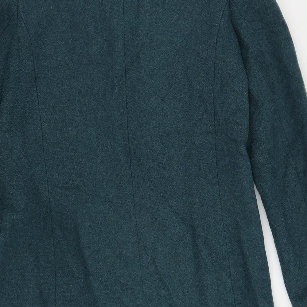 Womens UK Size 14 CC Green Overcoat