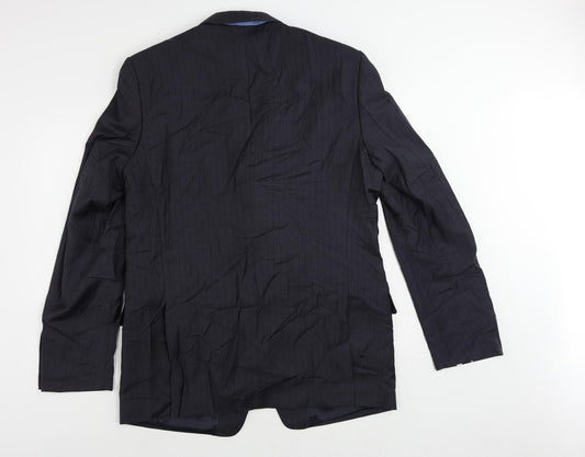 Mens UK Size 44 Marks and Spencer Regular Blue Suit Jacket