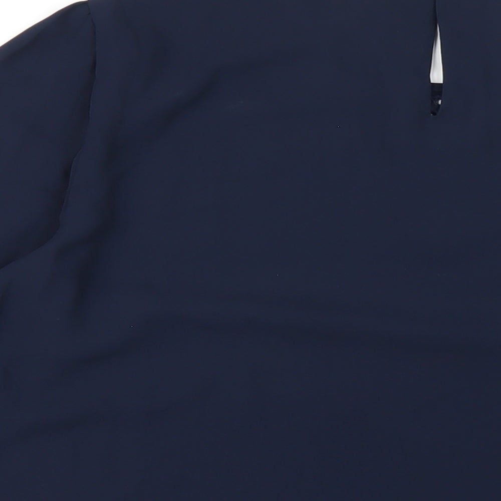 Womens UK Size 14 Marks and Spencer Blue Basic T-Shirt