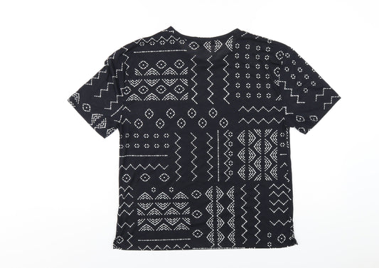 Womens UK Size 8 Marks and Spencer Black Basic T-Shirt