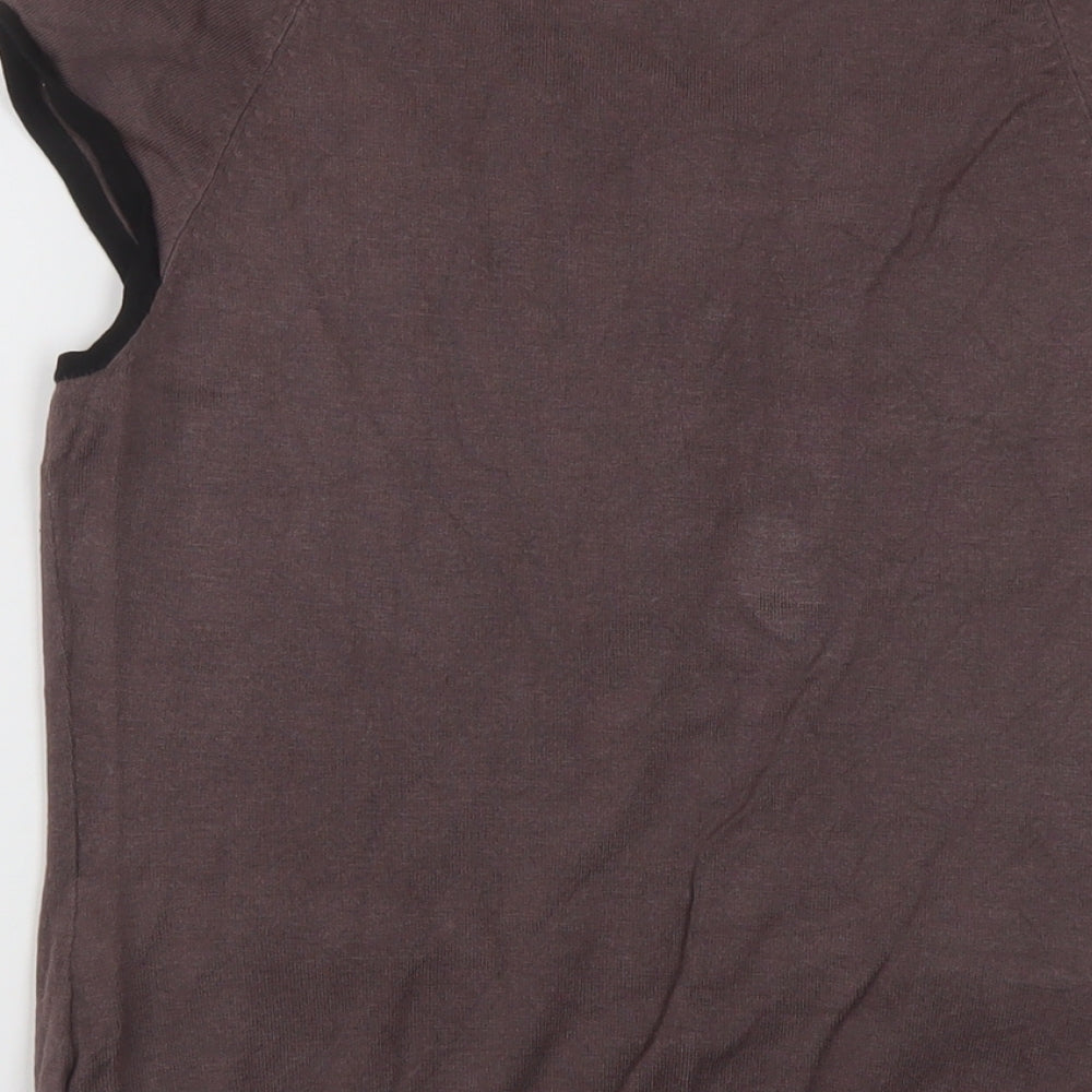 Womens UK Size S H&M Brown Basic Blouse
