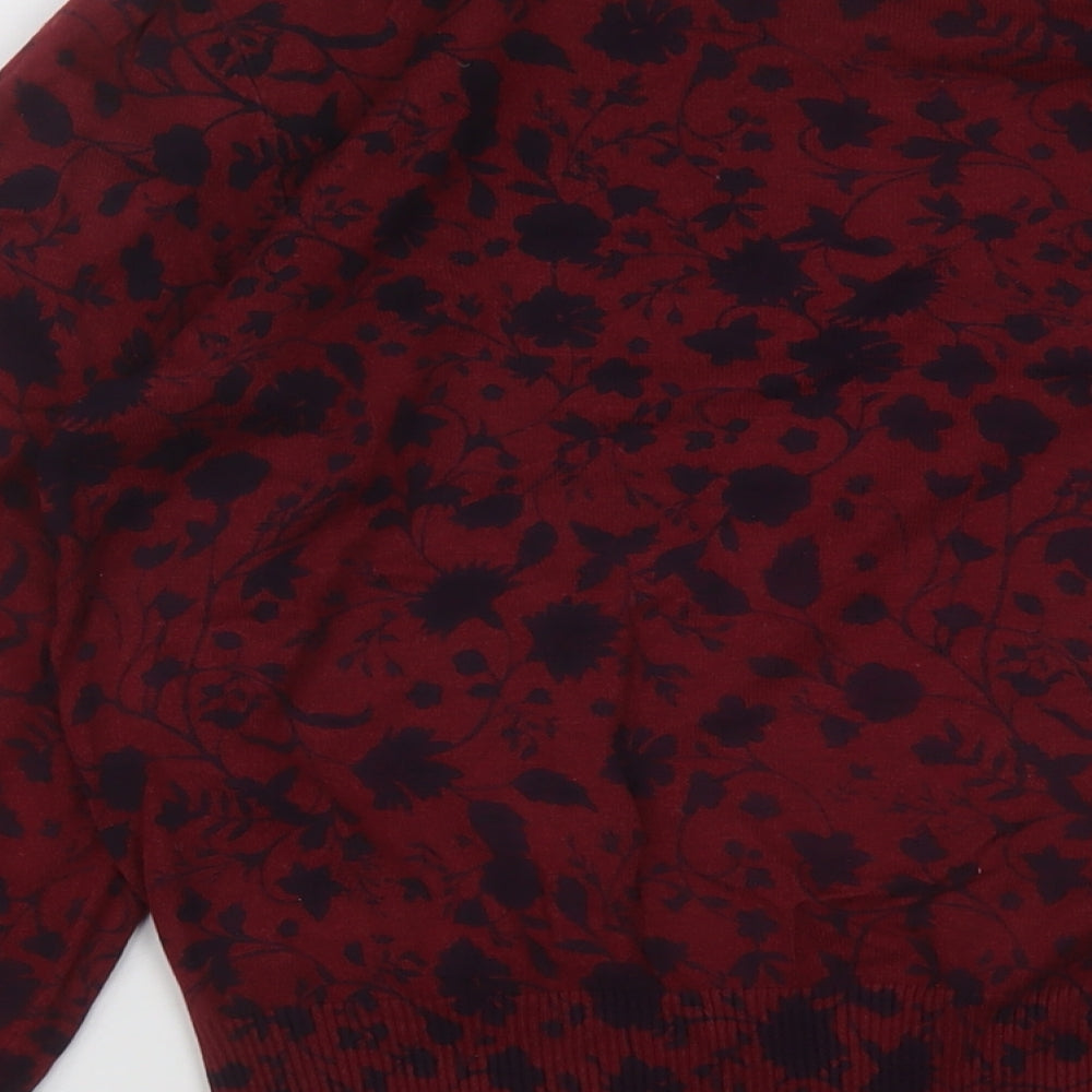 Womens UK Size 14 Marks and Spencer Red Pullover Jumper