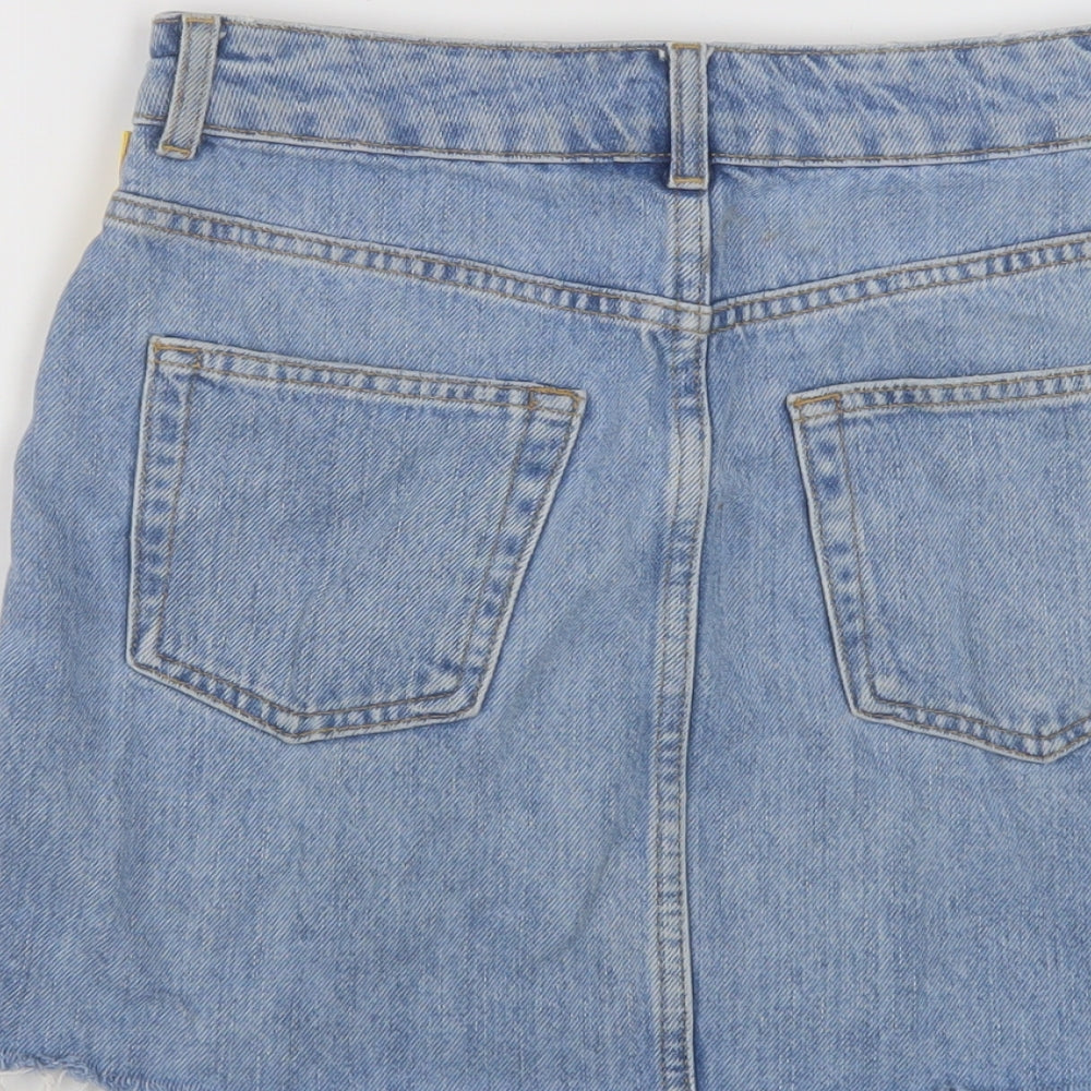 Womens UK Size 8 Topshop Mini Denim Skirt
