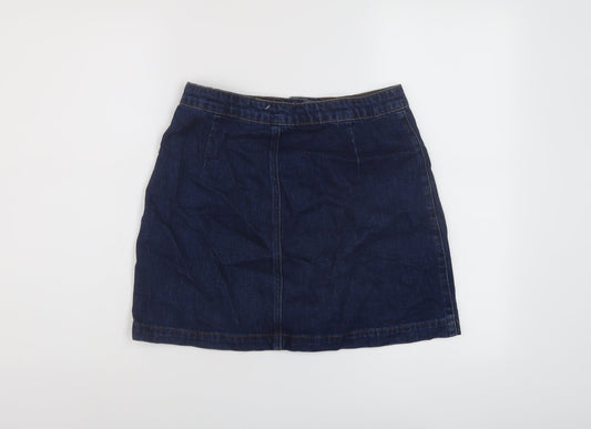 Womens UK Size 28 in Topshop Mini Denim Skirt