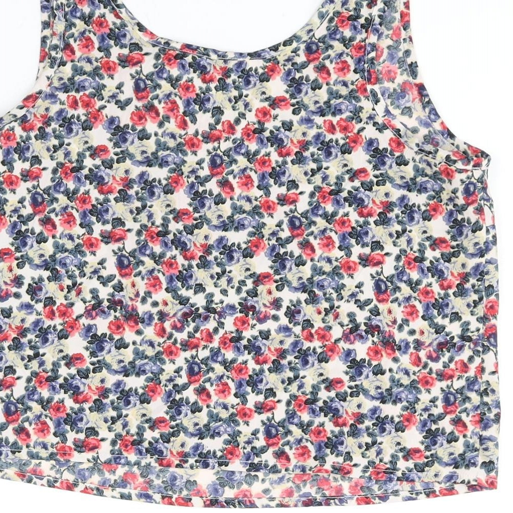 Womens UK Size 10 New Look Multicoloured Camisole Blouse
