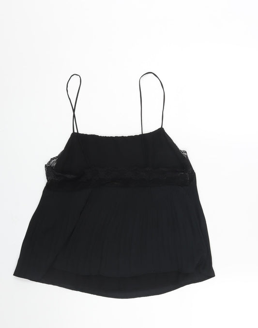 Womens UK Size M Zara Black Camisole Blouse