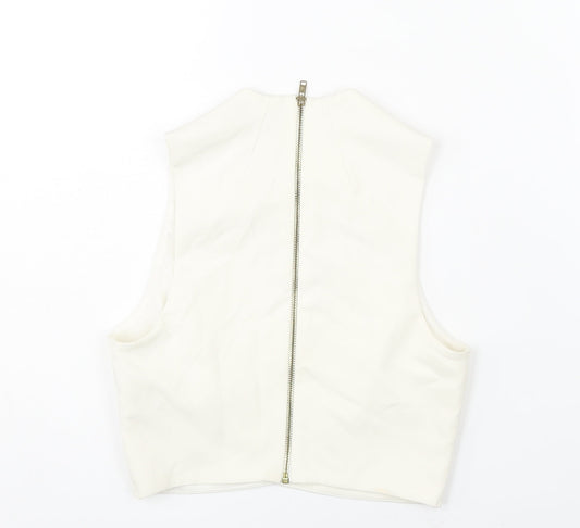 Womens UK Size 6 Topshop Ivory Camisole Blouse