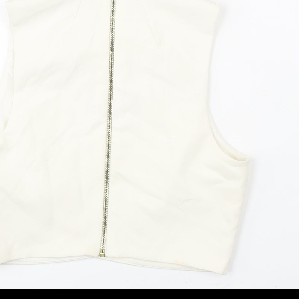 Womens UK Size 6 Topshop Ivory Camisole Blouse