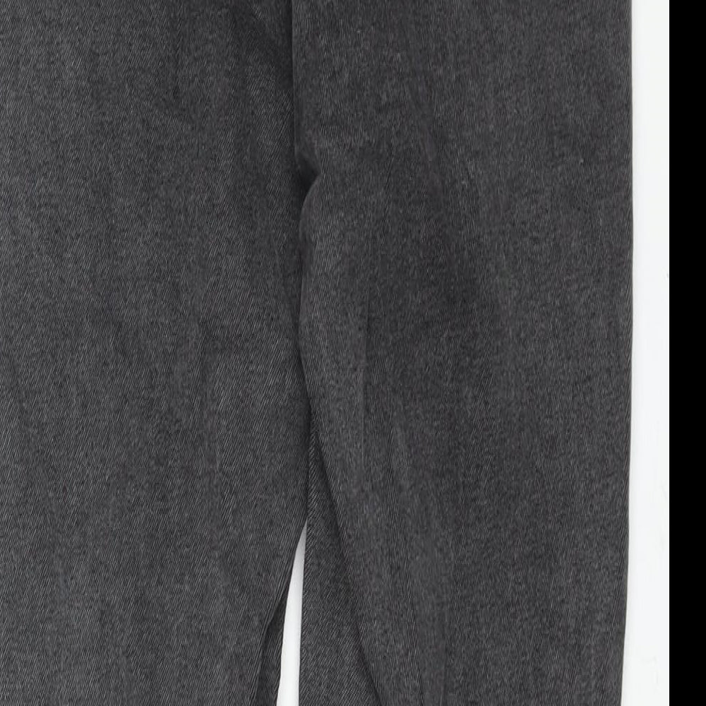 ASOS Womens Grey Cotton Mom Jeans Size 26 in L30 in Regular Zip