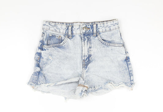 Womens UK Size 6 Denim & Co. Regular Fit Cut-Off Shorts
