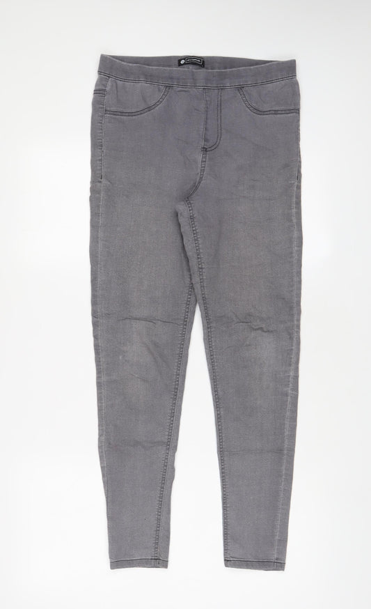 Womens UK Size 12 Avenue Regular Fit Jegging Grey Jeans
