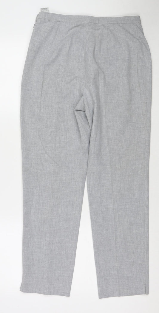 Womens UK Size 12 Marks and Spencer Regular Fit Grey Trousers