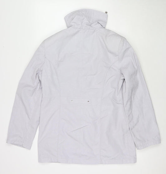Womens UK Size 10 EWM Grey Rain Coat