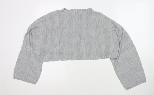 Womens UK Size 4 Cameo Rose Grey Pullover Jumper