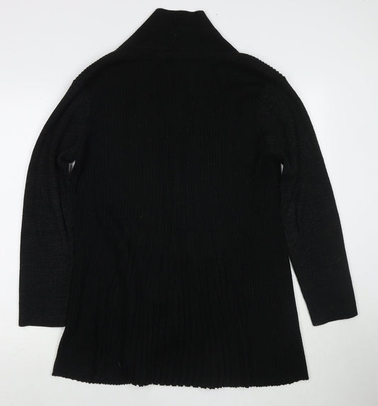 Womens UK Size 14 Roman Black Cape Jumper