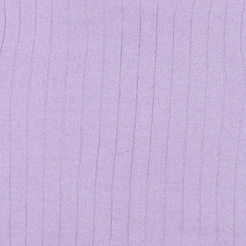 Berkertex Womens Purple Acrylic Basic Polo Size 14 Round Neck - Size 14-16