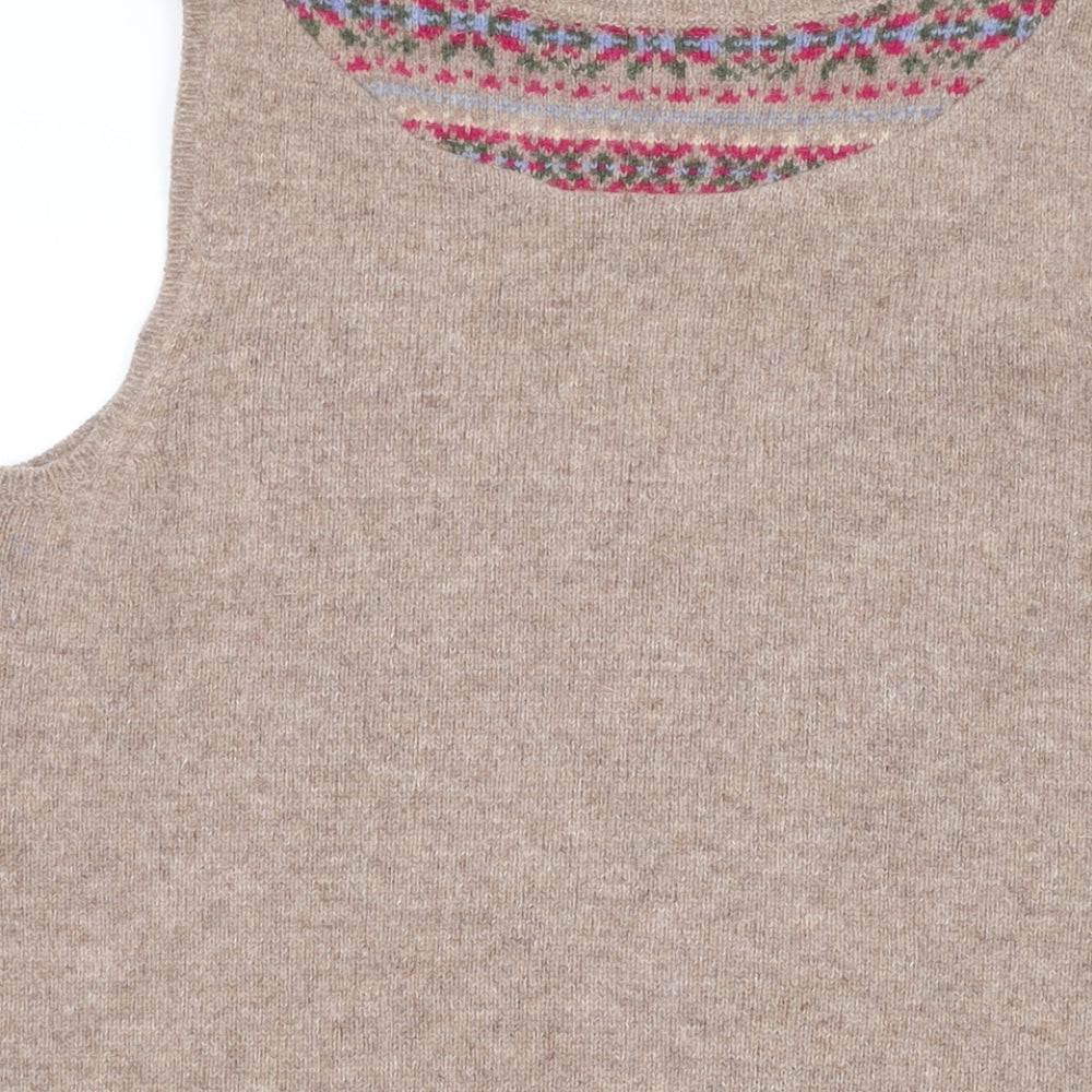 Womens UK Size 10 Crew Clothing Brown Cardigan Jumper