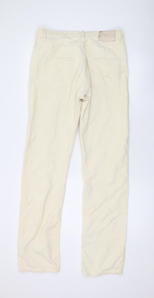 Albam Mens Ivory Cotton Straight Jeans Size 32 in L32 in Regular Button