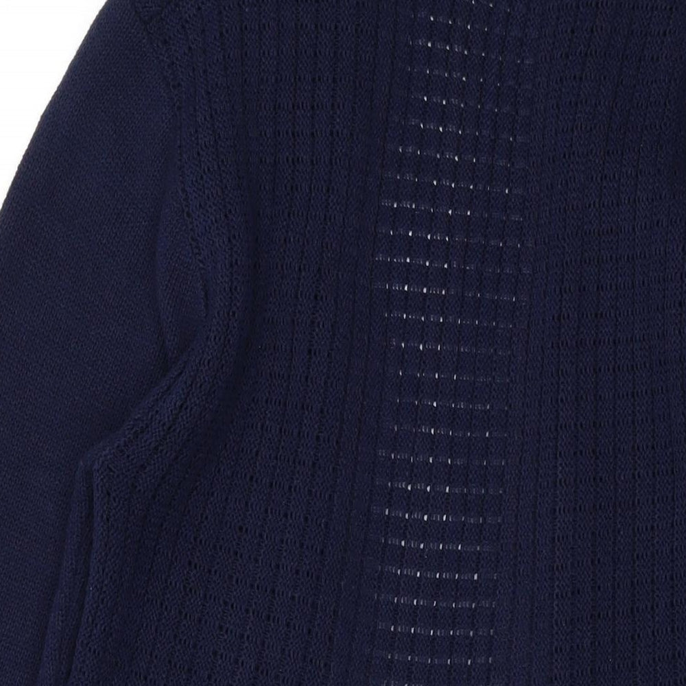 Womens UK Size S Future Lady Blue Cardigan Jumper