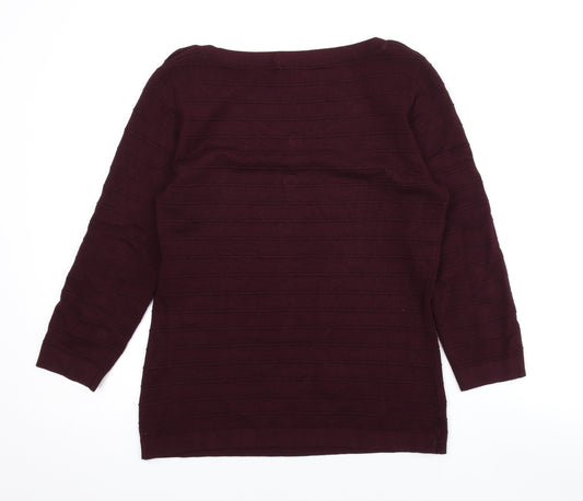 Womens UK Size S Country Casuals Purple Basic Blouse