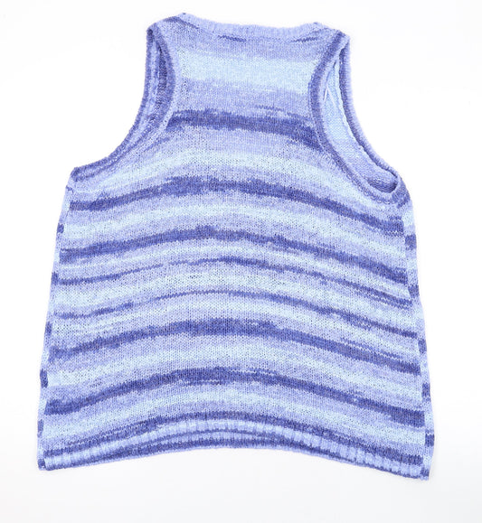 Womens UK Size M Zara Purple Basic Tank