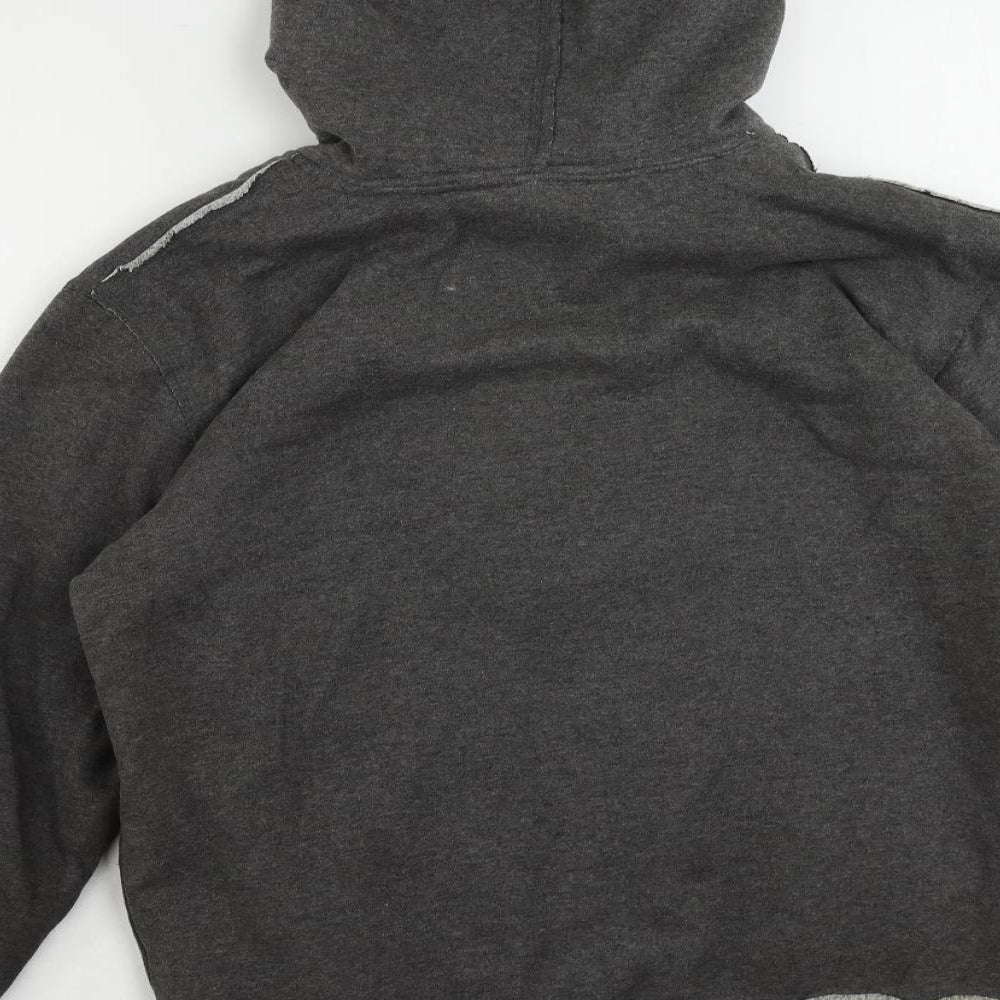 Mens UK Size S Lee Cooper Grey Full Zip Hoodie