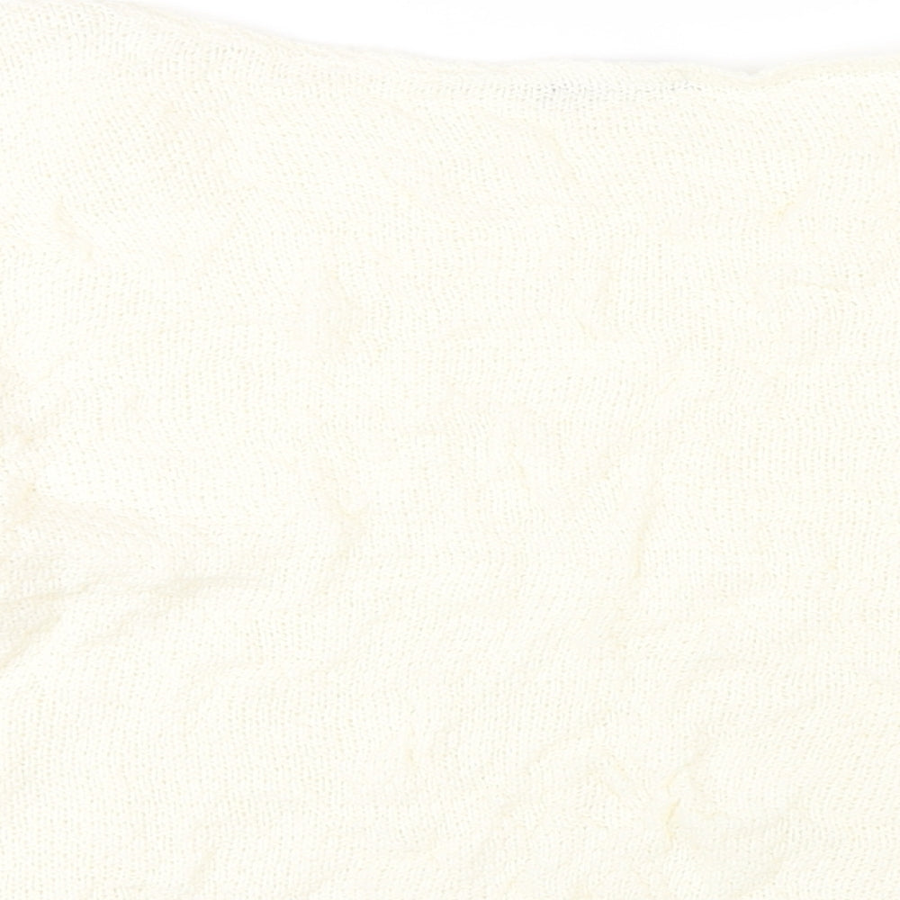 Womens UK Size S Nasty Gal Ivory Pullover Jumper
