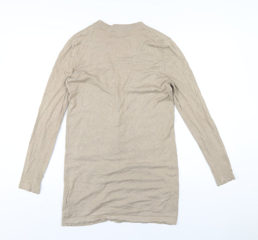 Womens UK Size S Marks and Spencer Beige Cardigan Jumper