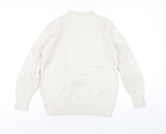 Womens UK Size XS Marks and Spencer Beige Pullover Jumper