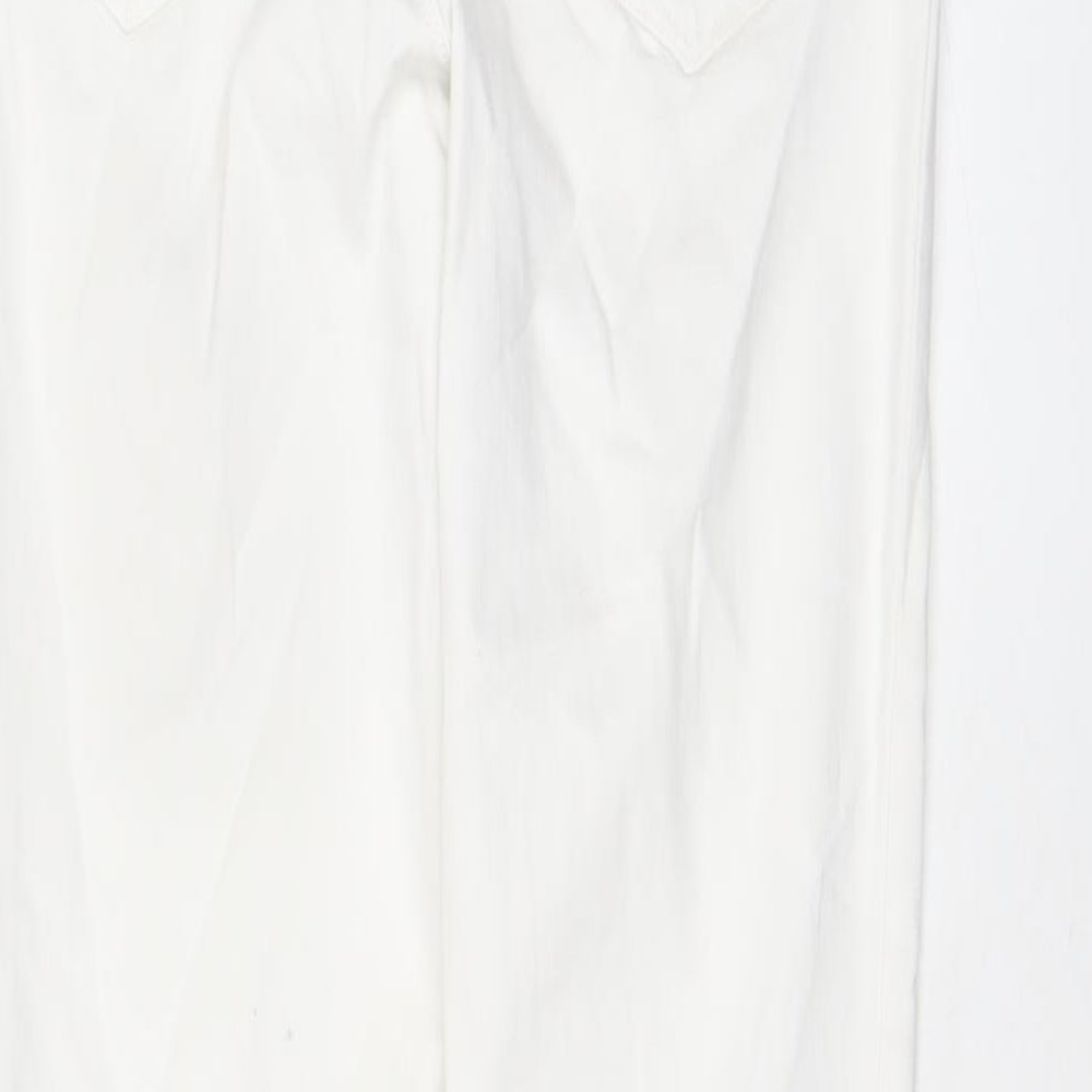 Womens UK Size 10 Marks and Spencer Regular Fit Skinny White Jeans