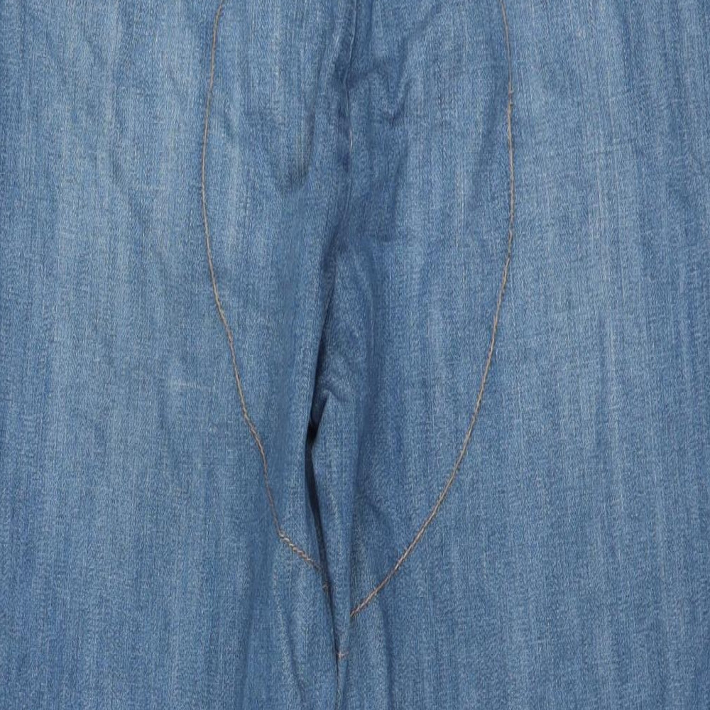 Mens UK Size 32 in Topman Regular Fit Straight Blue Jeans