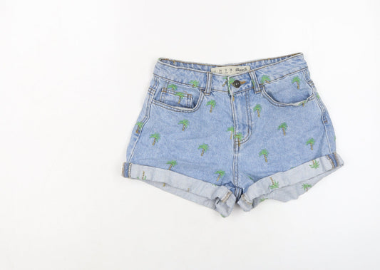 Womens UK Size 6 Denim & Co. Regular Fit Hot Pants Shorts