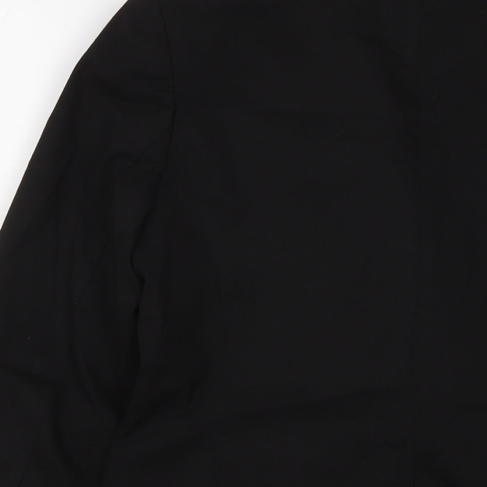 NEXT Womens Black Polyester Jacket Suit Jacket Size 10