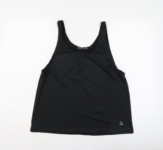 Womens UK Size 6 Boohoo Black Tank