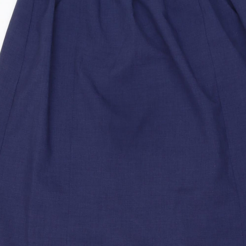 Berkertex Womens Black Polyester A-Line Skirt Size 14