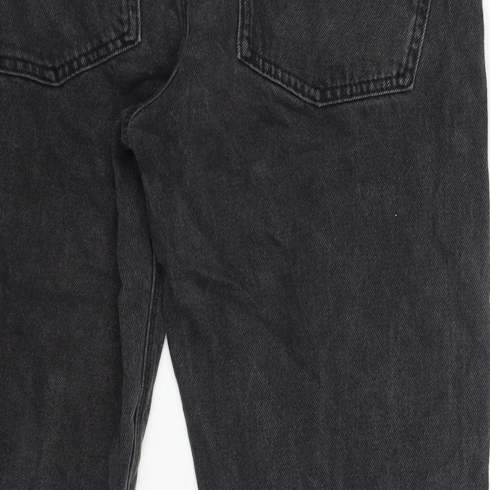 ASOS Mens Black Cotton Tapered Jeans Size 32 in L27 in Regular Zip