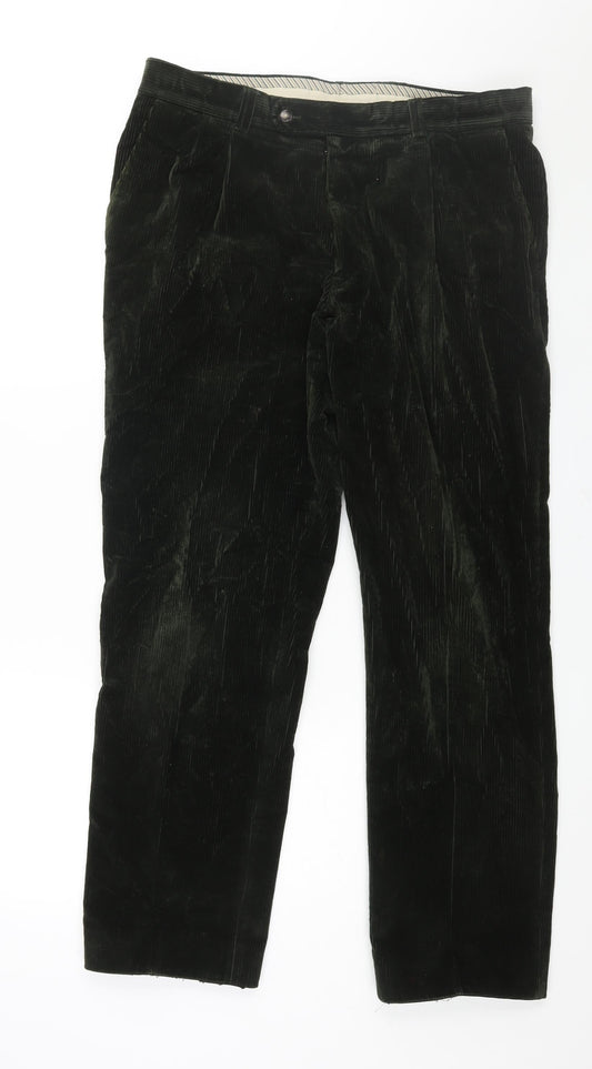 Mens UK Size 36 in Atelier Regular Fit Snow Pants Green Trousers